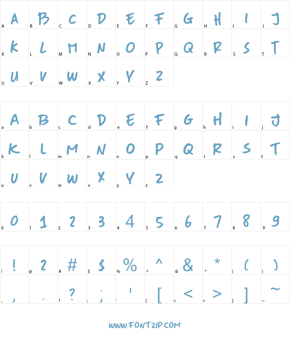 DK More Or Less Font Character